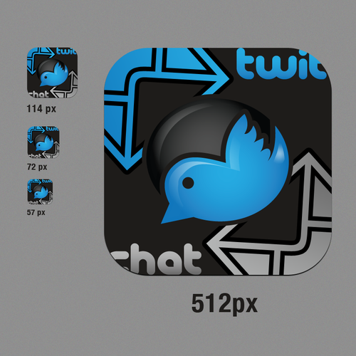 Create iOS App Icon for TwitChat™ for Twitter  Design by akaVanyok