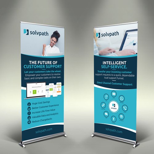 Self-Service Support Pop Up Banner Design by icon89GraPhicDeSign