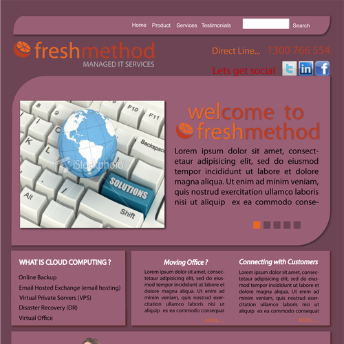 Freshmethod needs a new Web Page Design Diseño de niarruz