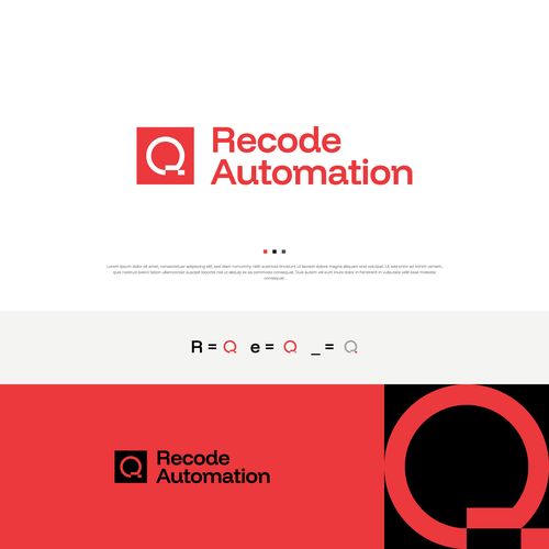 "Need a smart, clean branding package for an industrial automation company that programs machines" winning Banner ad