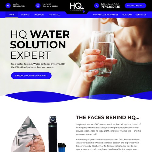 Website for Water Treatment Website Design réalisé par ♾️e2infinity♾️