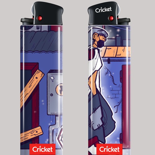 Create illustrations for a limited collection of Cricket Lighters (Multiple Winners) Design by _razz_art_