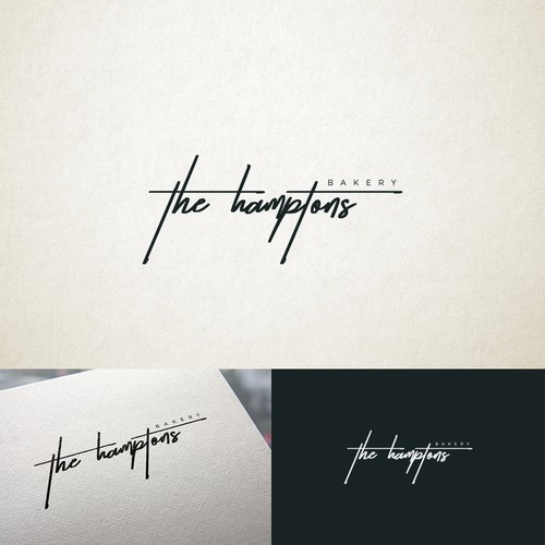 The Hamptons Bakery Logo Design by Luxum88