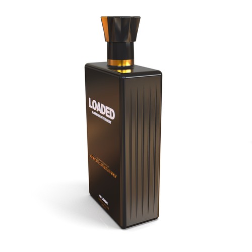 Masculine Cologne-Scented Laundry Detergent Bottle Diseño de Hamed.1