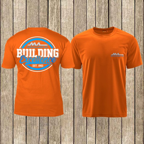 T-shirt design for high quality construction company Design by kenzi'22