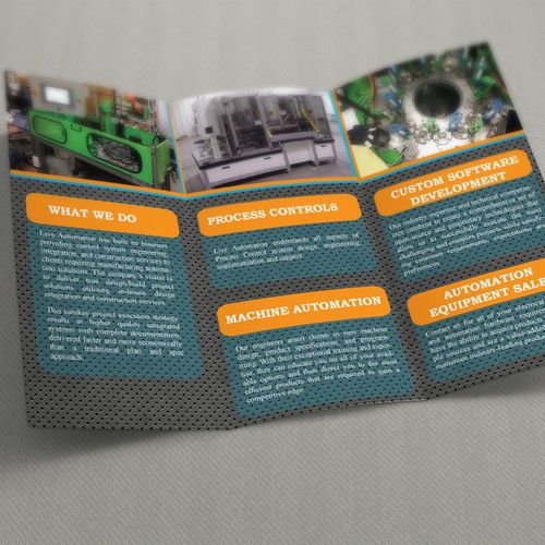 Design a Tri-Fold Brochure for High Tech Automation Company | Brochure ...