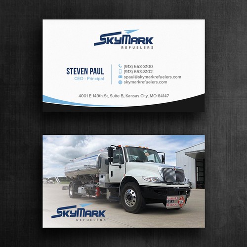 Need business card redesign for Aircraft Truck Fueling company Design by Felix SH