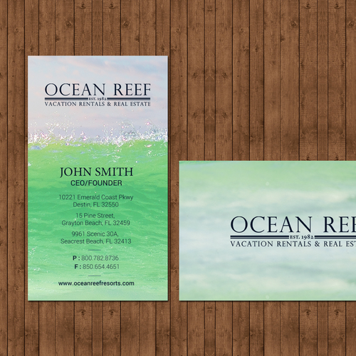 Design a fun, beach-inspired Business Card Design by chandrayaan.creative