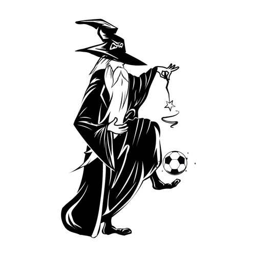 Soccer Wizard Cartoon Diseño de KreativeMinds99