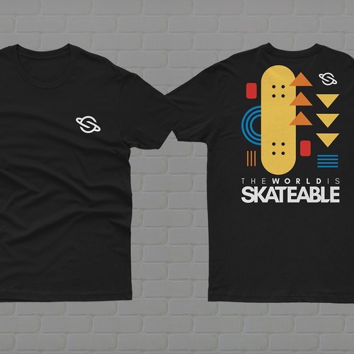 Diseño de The World is Skateable ... and we need an awesome tee design de Wild Republic