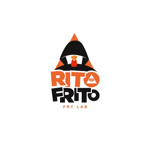 Fried Chicken Restaurant Logo RITO FRITO Design by CU4TRO ™