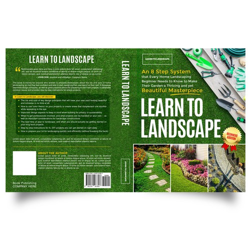 LOOKING FOR A UNIQUE AND BEAUTIFUL BOOK COVER DESIGN FOR A HOME LANDSCAPING BOOK Design by iDea Signs