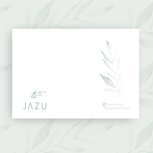 Thank you note for jewellery brand. Design by shabiha2ky