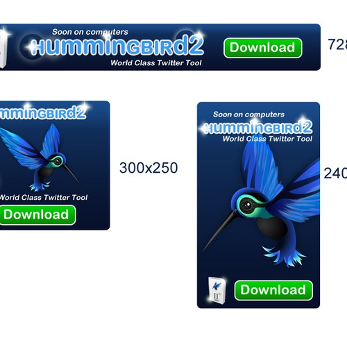 "Hummingbird 2" - Software release! Design von Pink Agency
