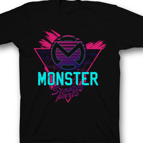 Creative shirt design needed for Monster Scooter Parts Ontwerp door saka.aleksandar