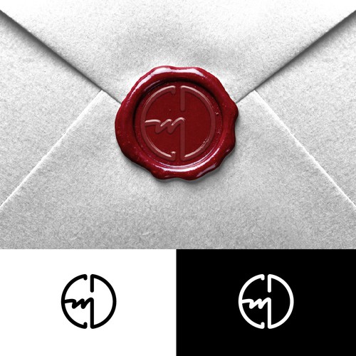"Classic‑Modern EWD Monogram — Designed for Wax Seal Use" winning Logo & social media pack