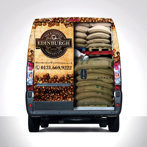 Design a show stopping Van Wrap for Edinburgh Tea and Coffee Co. Design by Konstantin Graphics