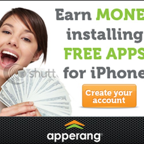 Banner Ads For A New Service That Pays Users To Install Apps Design von alexbombaster