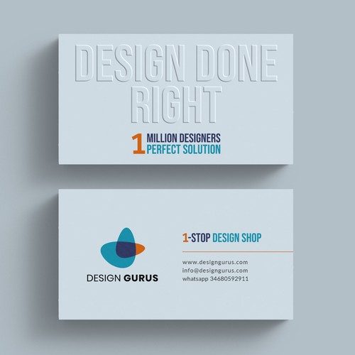 Business Card for DesignGurus.com Design réalisé par IK_Designs