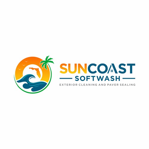 A logo for a softwash company that is appealing and inviting Diseño de arttosss