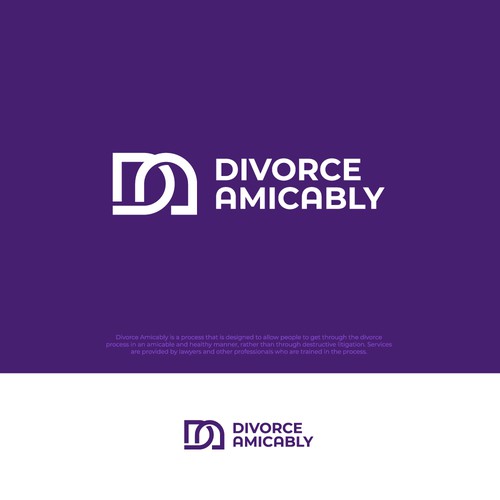 Logo for a new, healthy way for reasonable people to divorce Design by aaf.andi