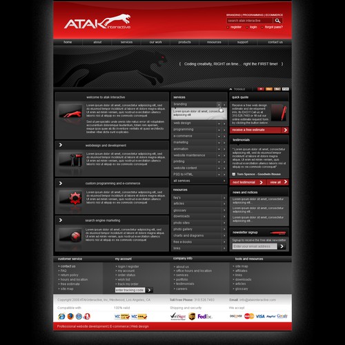 Interactive Services Agency Web Redesign - Award Winner Wanted Design by Fernando's Design