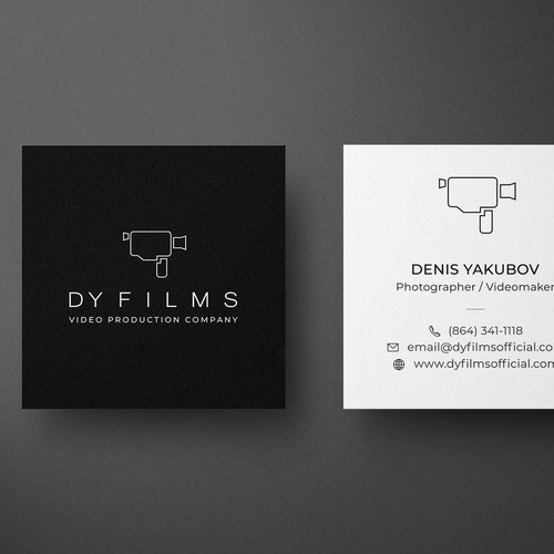 Business card for video production company Design by Galaxiya