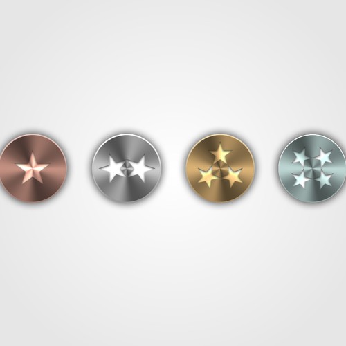 Subscription Level Icons (i.e. Bronze, Silver, Gold, Platinum) Design by plyland