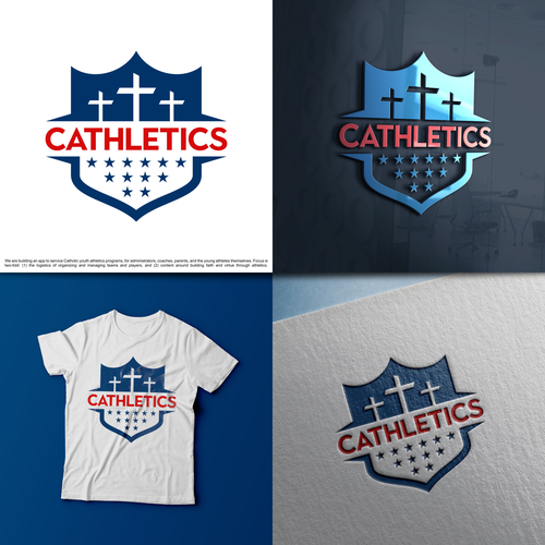 App branding: Christian Faith + Youth Athletics Design by DC | DesignBr