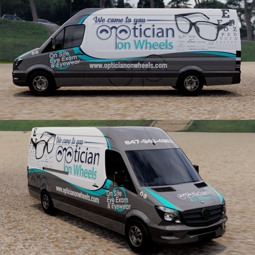 Car wrap for optician on wheels  Car, truck or van wrap contest