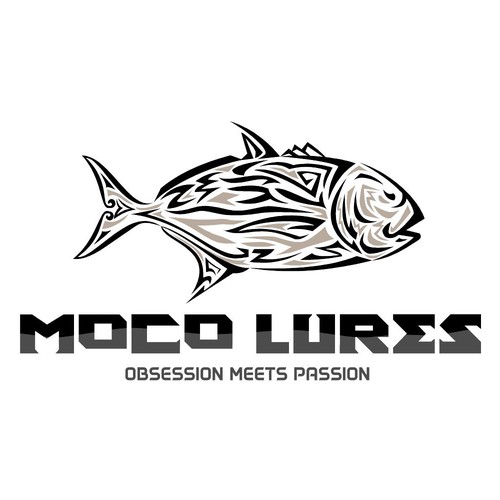Create a tribal Fishing Lure logo for a passionate and obsessed middle eastern lure manufacturer