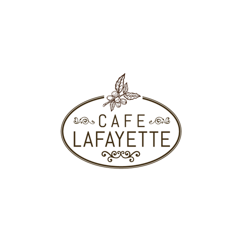 Design a "classic french style" cafe logo for Cafe Lafayette Logo