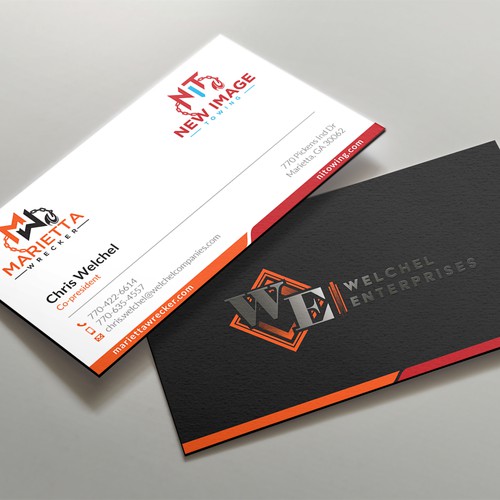 Powerful business card for large towing enterprise Design by kaylee CK