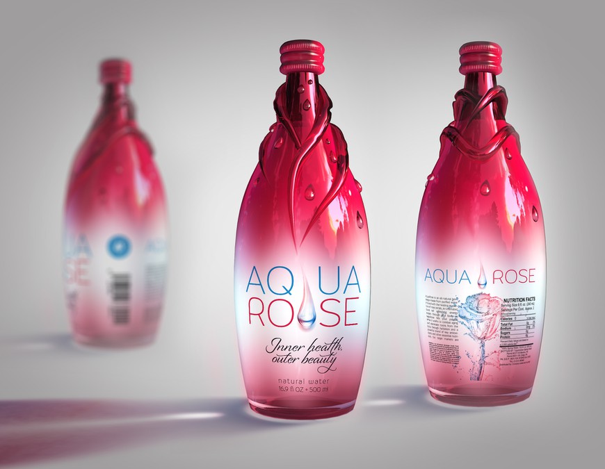 3D bottle design and label for up and coming plant based beverage (CAD ...