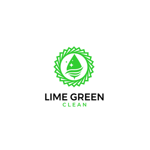 Lime Green Clean Logo and Branding Diseño de oopz