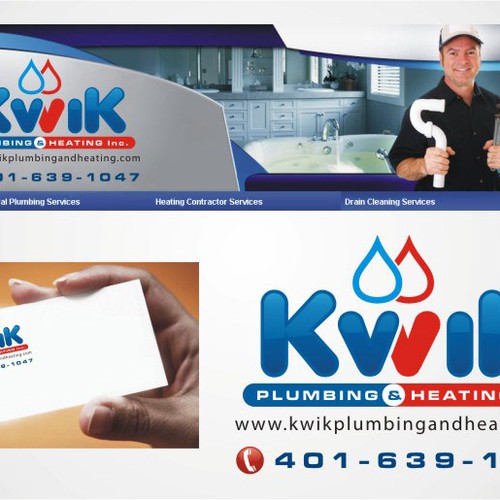Create the next logo for Kwik Plumbing and Heating Inc. Diseño de the londho