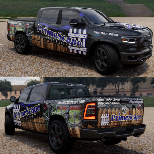 company truck wrap that looks professional and catches the eye Design by TANSA ART