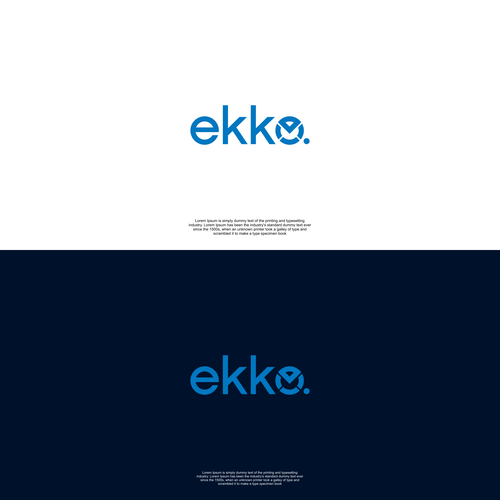 SIMPLE LOGO - ekko Letters then dm after Design by FS1TO