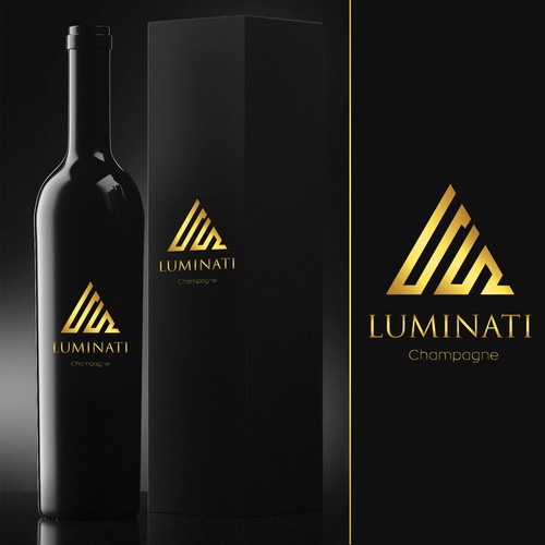 champagne logo design - Lumimati Design by Marcos Bracho