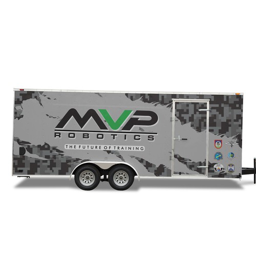 DESIGN A TRAILER WRAP FOR MILITARY ROBOTS - MVP ROBOTICS Design by dnite