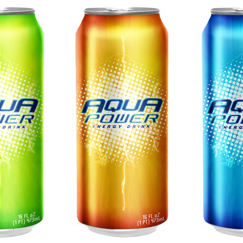 AQUAPOWER ENERGY DRINKS Design by mainero