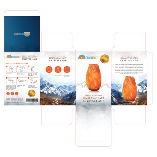 Design Retail Packaging For A Himalayan Salt Lamp Product Packaging Contest 99designs