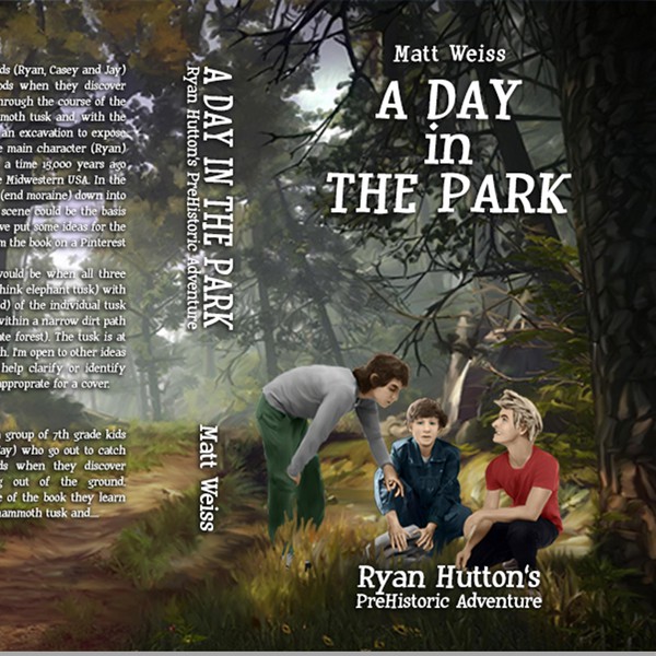 Design by Leyram titled "bookcover a day in the park"