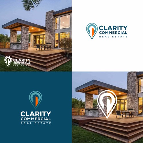 Logo + Brand Guide for Clarity Commercial Real Estate Design by Brain.co