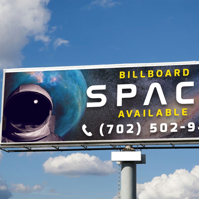 Need an Eye catching Billboard Advertising the Billboard Space