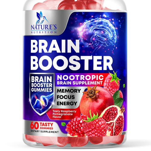 Brain Booster Supplement Design Needed for Nature's Nutrition Design by rembrandtjurin