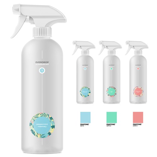 Premium Spray Bottle and Packaging for Cleaning Supplies Design réalisé par gs-designs