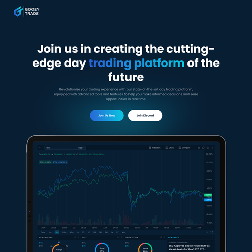 Trading Platform Webpage Design by Nur-Sana