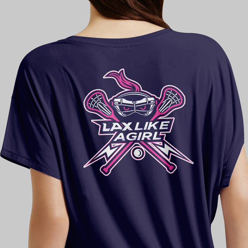 A classic yet fun logo for the fearless, confident, sporty, fun female lacrosse player Design by ies