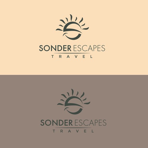 Luxury travel agency logo to appeal to international travelers. Design by panta rei